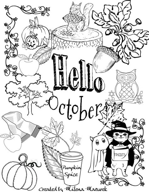 october coloring pages for adults